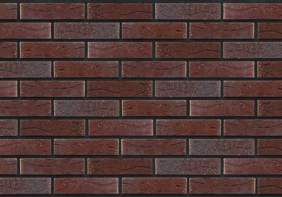 Облицовочный кирпич Славянский кирпич Прованс антик (песок, бордовый, фиолетовый) - 250x120x65 мм