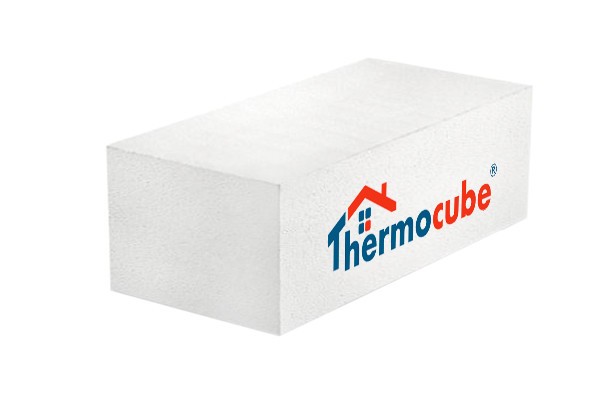 Газосиликатный блок Thermocube КЗСМ плотностью D600, шириной 200 мм, длиной 600 мм, высотой 250 мм.